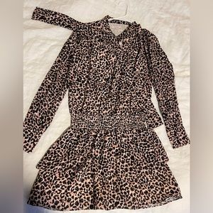 Parker Pink leopard print dress